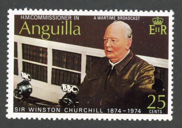 Anguilla 195 MNH 1974 25c Churchill