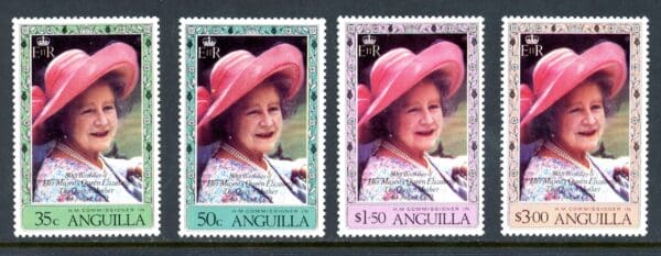 Anguilla 394-397 MNH 1980 Queen Mother Birthday