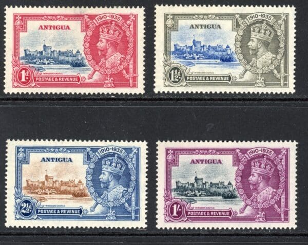 Antigua 77-80 MH 1935 Silver Jubilee