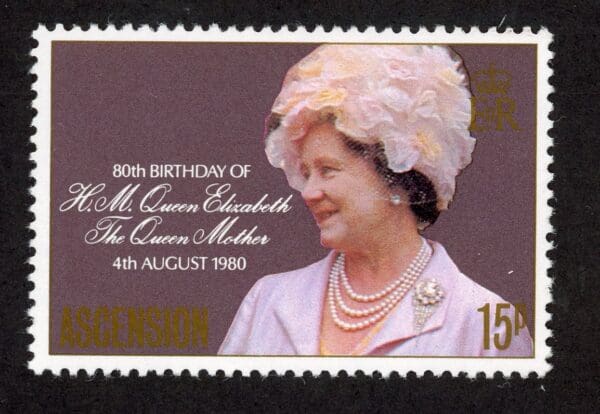 Ascension 261 MNH 1980 Queen Mother 80th Birthday