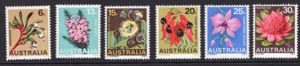 Australia 434-439 MNH 1968 Flowers