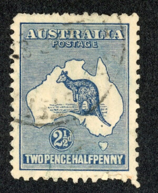 Australia 4 U 1913 2 1/2p Dark Blue