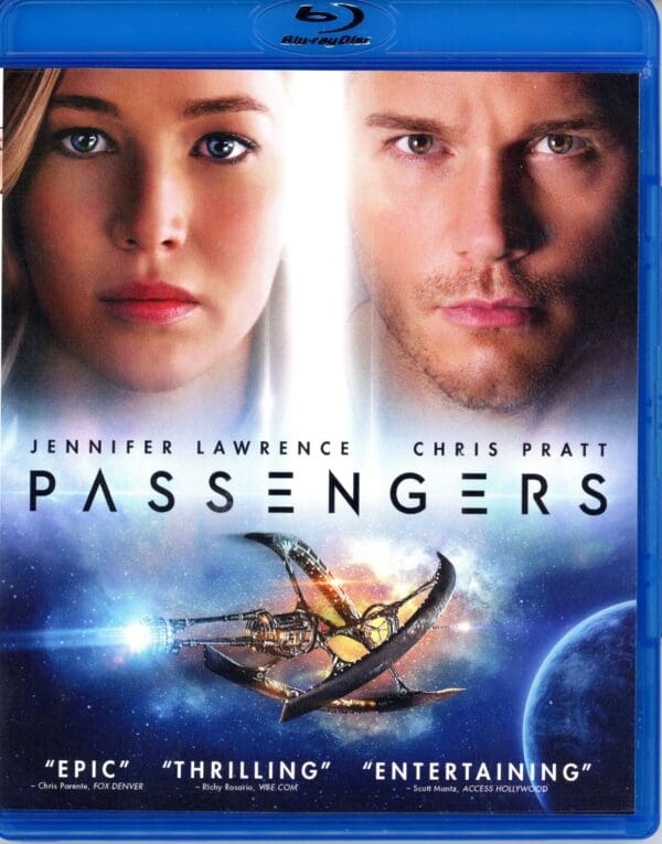 Passengers (Blu-ray Disc, 2016) Starring Jennifer Lawrence, Chris Platt Like New, Played Once