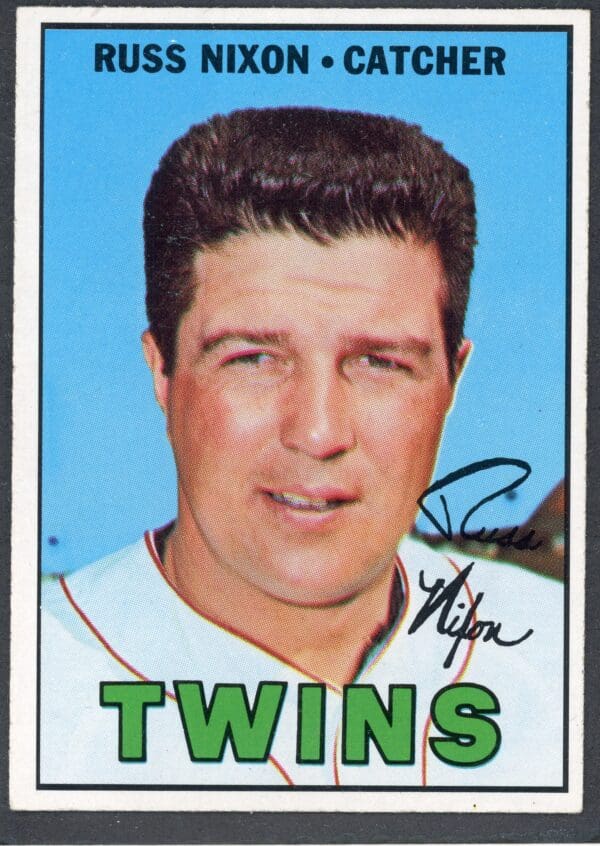 Topps #446 1967 Russ Nixon C Minnesota Twins Ex-Near Mint