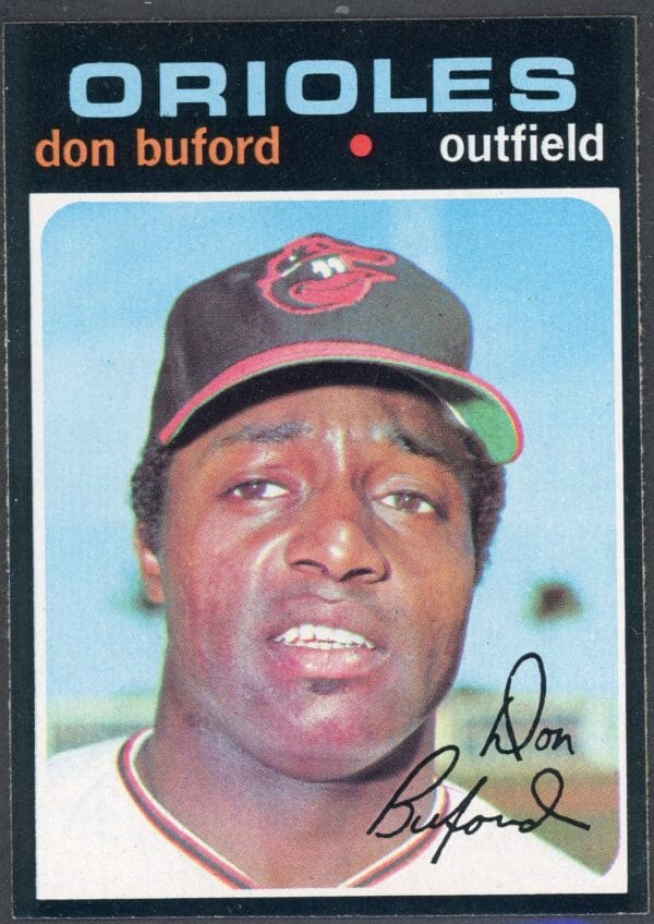 Topps 1971 #29 Don Buford Outfield Orioles Near Mint