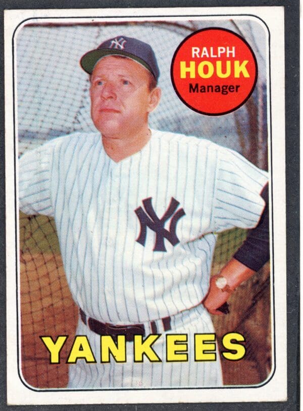 Topps 1969 #447 Ralph Houk Manager NY Yankees Near Mint