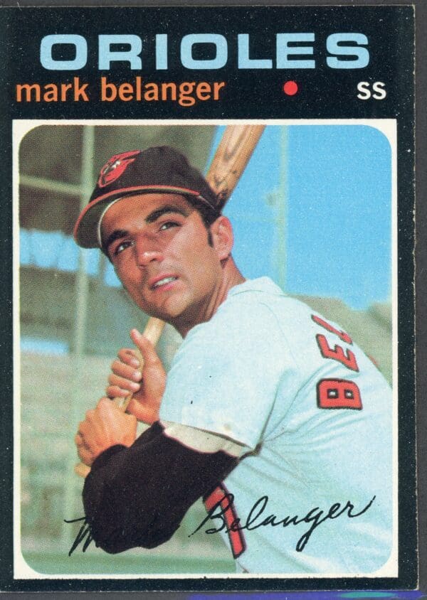 Topps 1971 #99 Mark Belanger Shortstop Orioles Near Mint