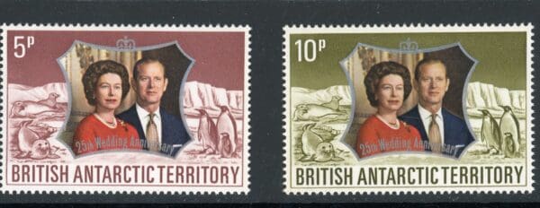 British Antarctic Territory 43-44 MNH 1972