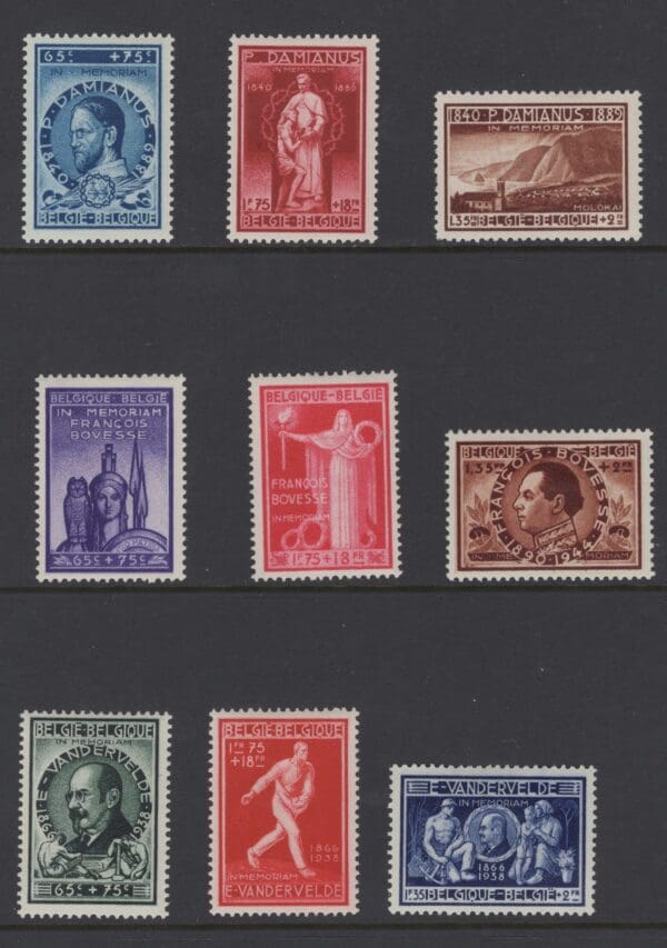 Belgium B417-B425 MH 1946