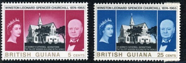 British Guiana 297-298 MNH 1966 Churchill