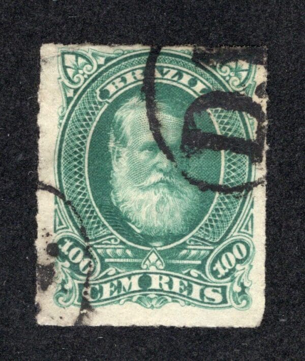 Brazil 72 Used 1878 100 r green