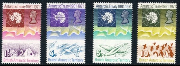 British Antarctic Terr 39-42 MH 1971