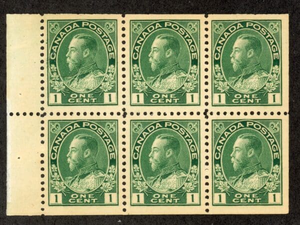 Canada 104a 1911 MNH Pane of 6