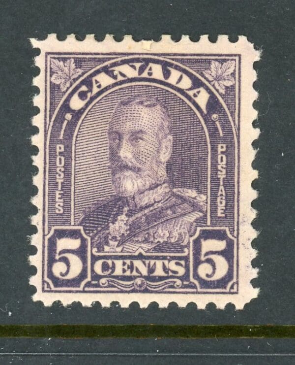 Canada 169 MH 1930 5c dark violet