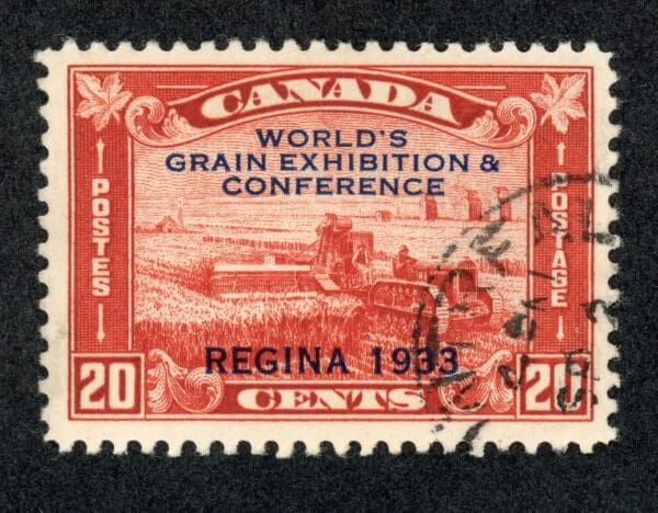 Canada 203 U 1933 20c brown red World's Grain Exhibition