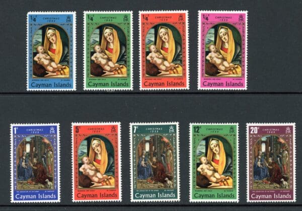 Cayman Islands 242-250 MNH 1969 Christmas