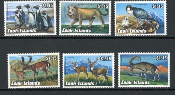 Cook Islands 1119-1124 MNH 1992 Wildlife