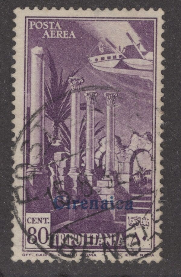 Cyrenaica C3 U 1932 80 dl violet