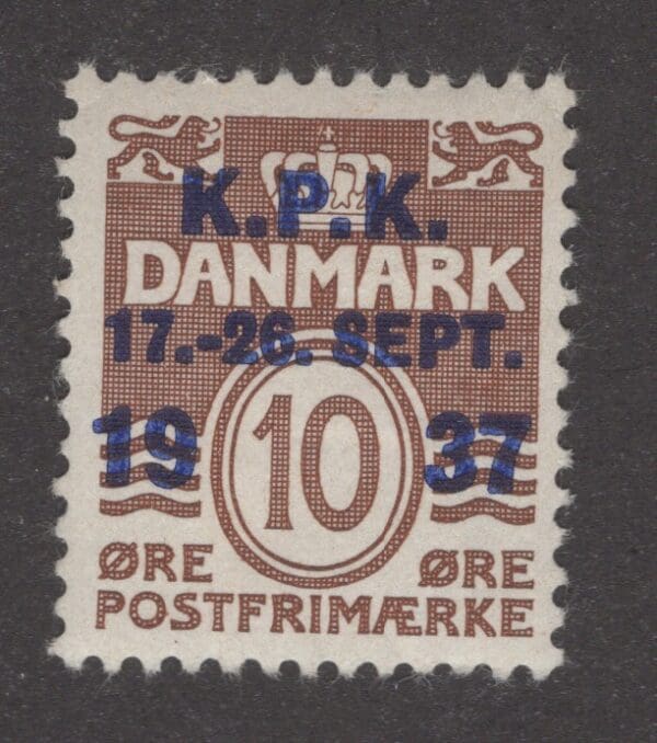 Denmark 257 MH 1937 10 o