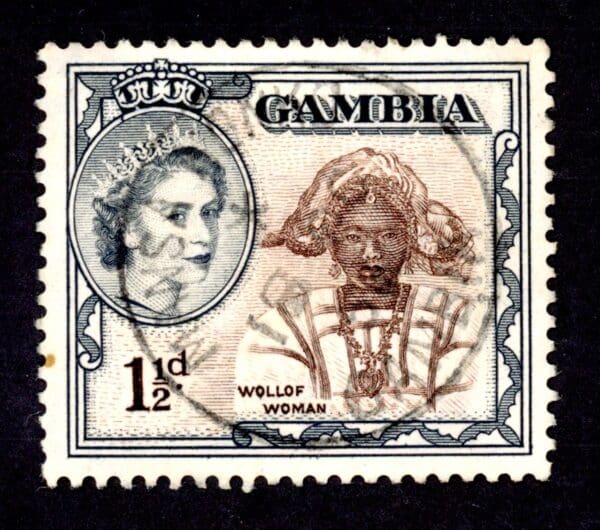 Gambia 155 U 1953 1 1/2p