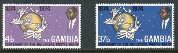 Gambia 304-305 MNH 1974 UPU