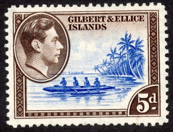 Gilbert & Ellice Islands 46 MH 1939 5p