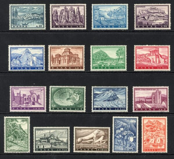 Greece  691-707 MH 1961 Landscapes and Monuments (SG850-866)