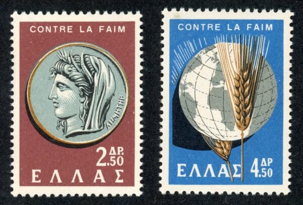 Greece  743-744 MNH 1963