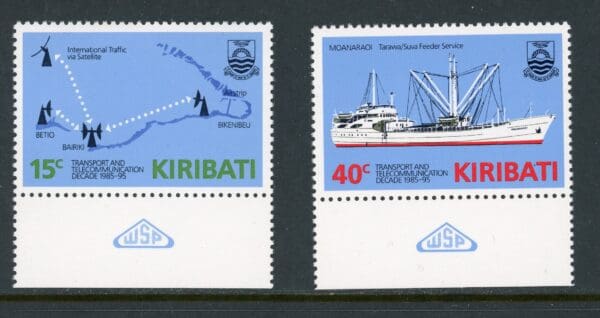 Kiribati 468-469 MNH 1985 Transport & Telecommunications