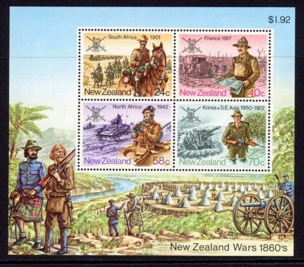 New Zealand 814a MNH 1984 S/S Military History