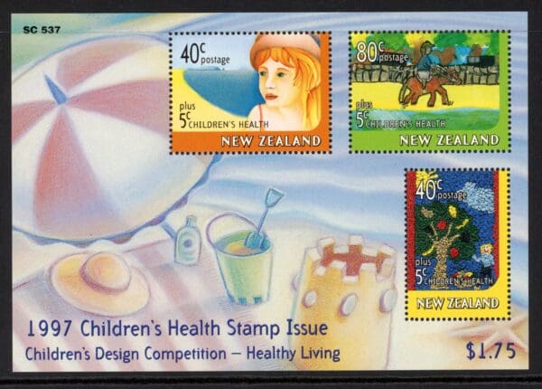 New Zealand B157A MNH 1997 S/S Children's Health