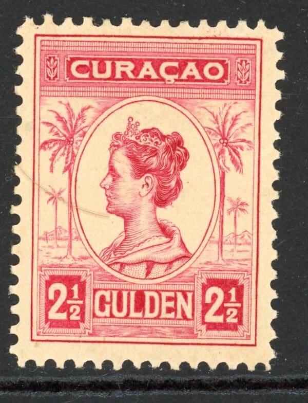 Netherland Antilles 72 MH 1915 2 1/2g carmine