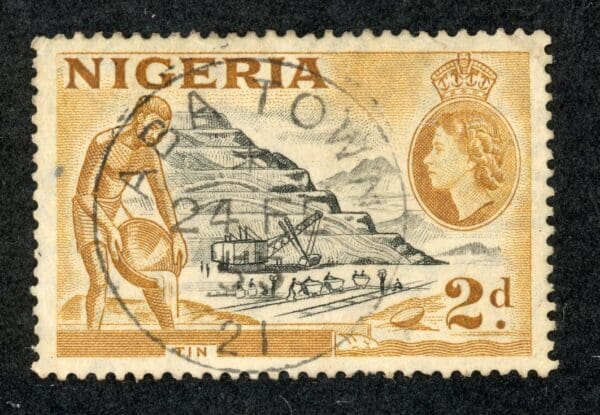 Nigeria 83 U 1953 2p bister & black