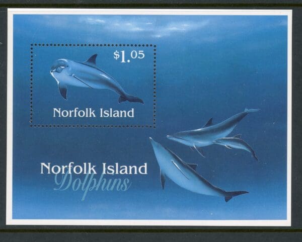 Norfolk Island 623 1997 MNH s/s Dolphins