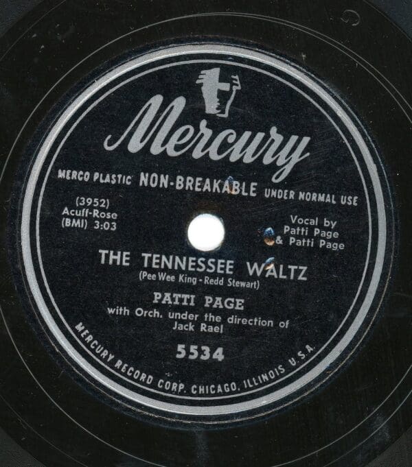 Patti Page-The Tennessee Waltz/Long Long Ago 78rpm