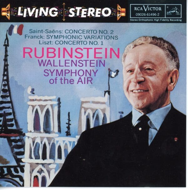 RCA Living Stereo CD-Saint-Saens, Franck, Liszt, Rubinstein, Wallenstein, Symphony of the Air