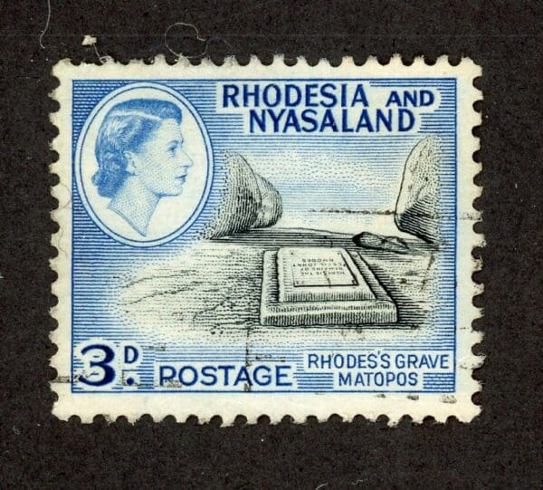 Rhodesia & Nyasaland 162 U 1959 3p blue & black