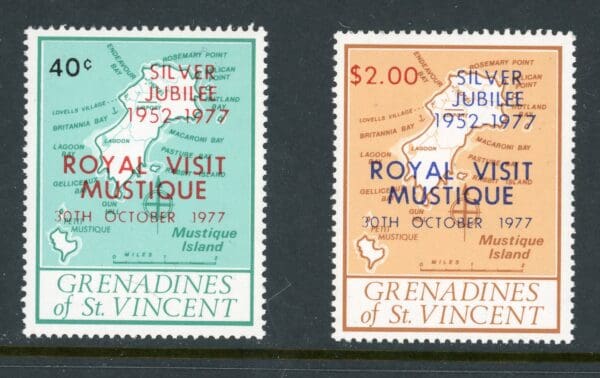 St. Vincent Grenadines 127-128 MNH 1977