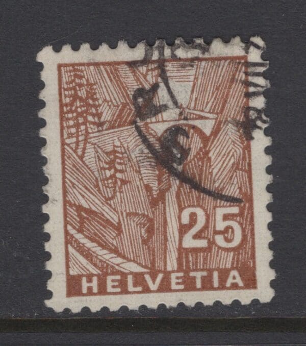 Switzerland 224 U 1934 25c brown