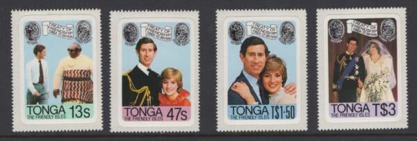 Tonga 485-488 MNH 1981 Royal Wedding