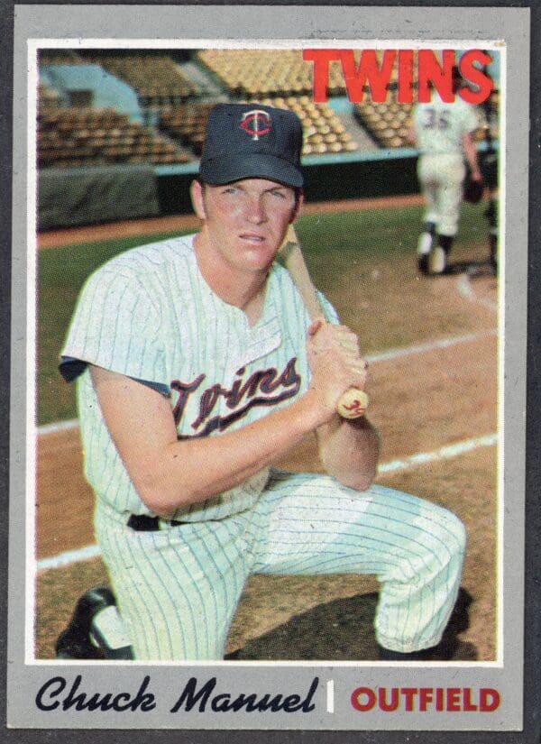 Topps 1970 #194 Charlie Manuel  Outfield Twins Near Mint