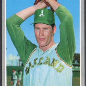 Topps 1970 #331 Chuck Dobson Pitcher Athletics Near Mint