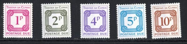 Tristan da Cunha J6a-J10a MNH 1976