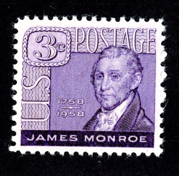 US 1105 MNH 1958 3c purple Monroe