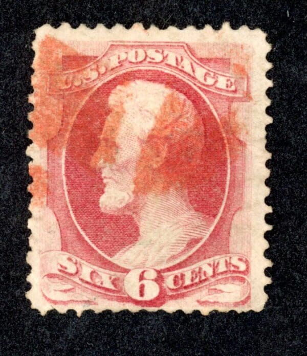 US  148 U 1870 6c carmine