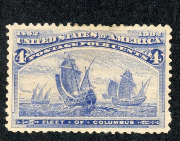 US 233 MH 1893 4c Ultra Columbian Exposition