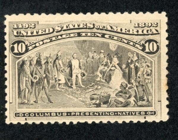 US 237 MH 1893 10c Black Brown VF