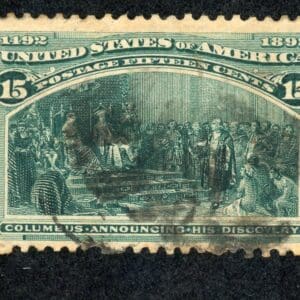 US 238 U 1893 15c Dark Green Columbia Exposition