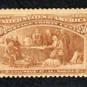 US 239 MH 1893 30c Orange Brown Columbia Exposition