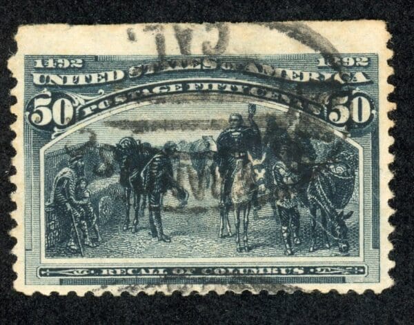 US 240 U 1893 50c Slate Blue Columbia Exposition